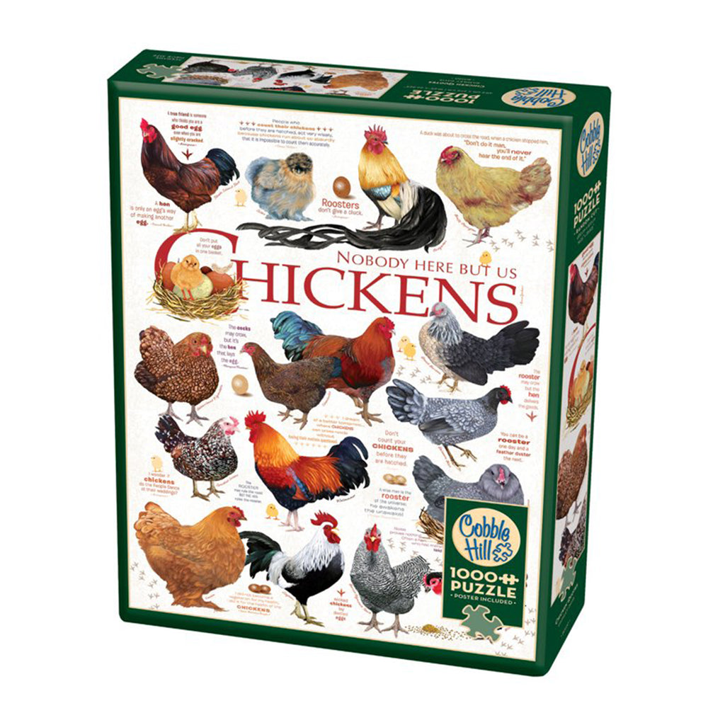 Chicken Quotes 1000 Piece Puzzle by Cobble Hill