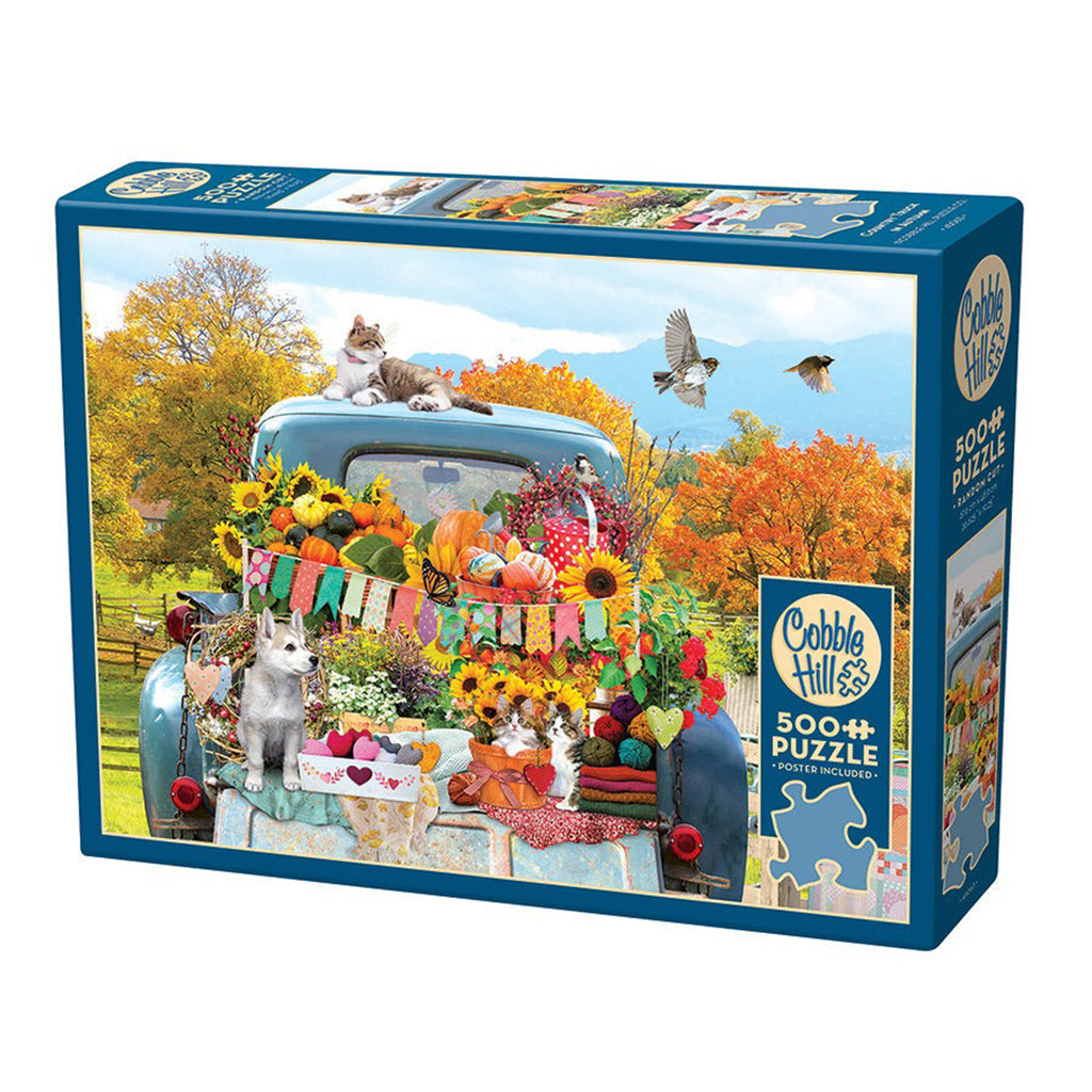 Country Truck in Autumn 500 Piece Puzzle by Cobble Hill