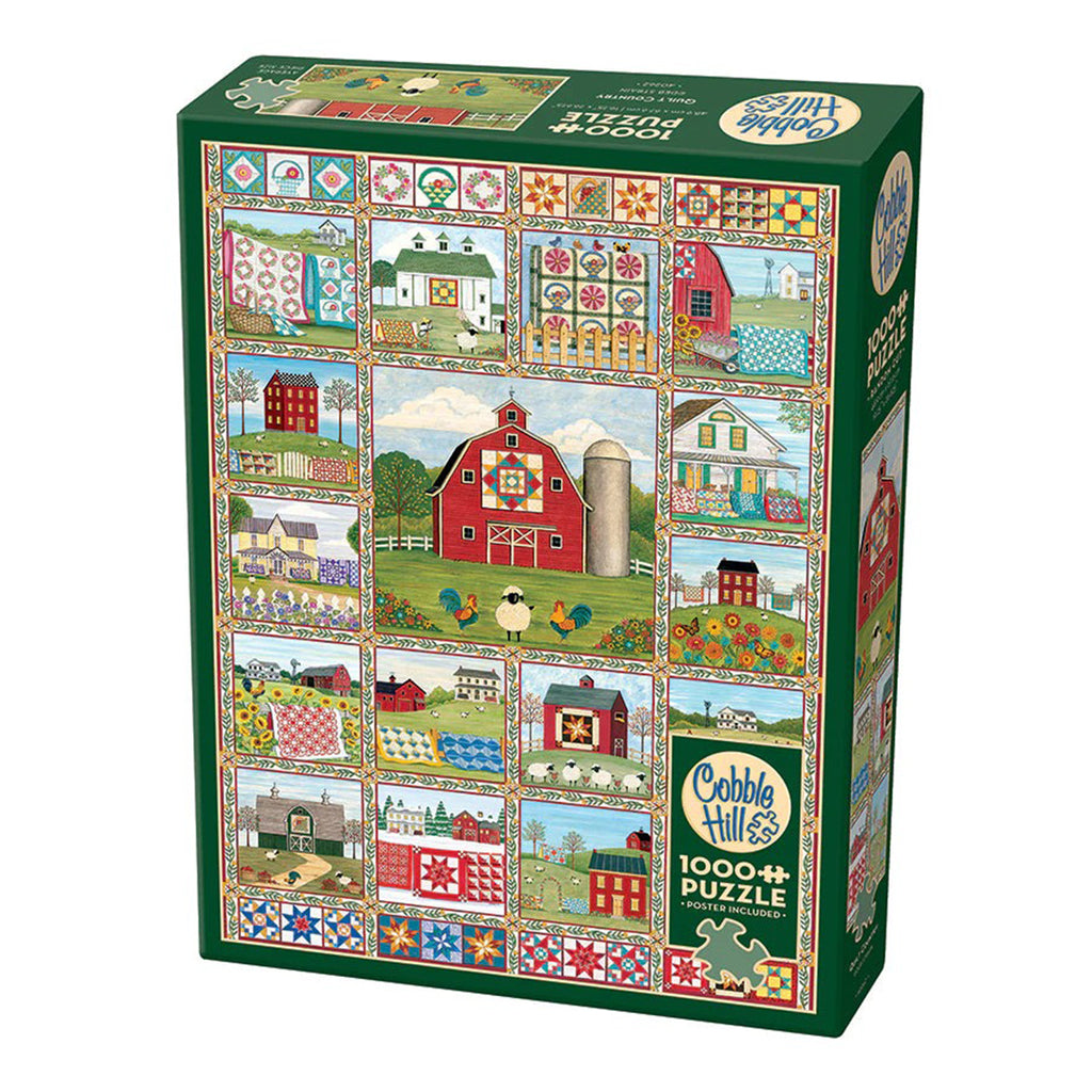 Quilt Country - 1000 Piece Puzzle by Cobble Hill